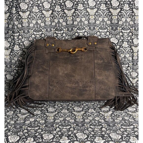 BWESTT Brown Fringe Tote Bag – Western Boho Shoulder Bag – NWT MSRP $138 - Picture 2 of 15